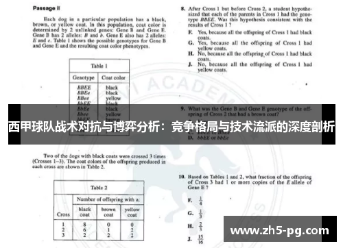 西甲球队战术对抗与博弈分析：竞争格局与技术流派的深度剖析